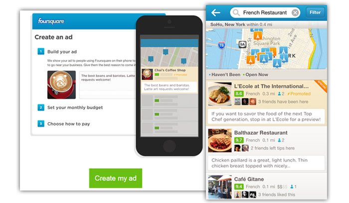 Foursquare Ads: уникальная рекламная система для мобильных устройств